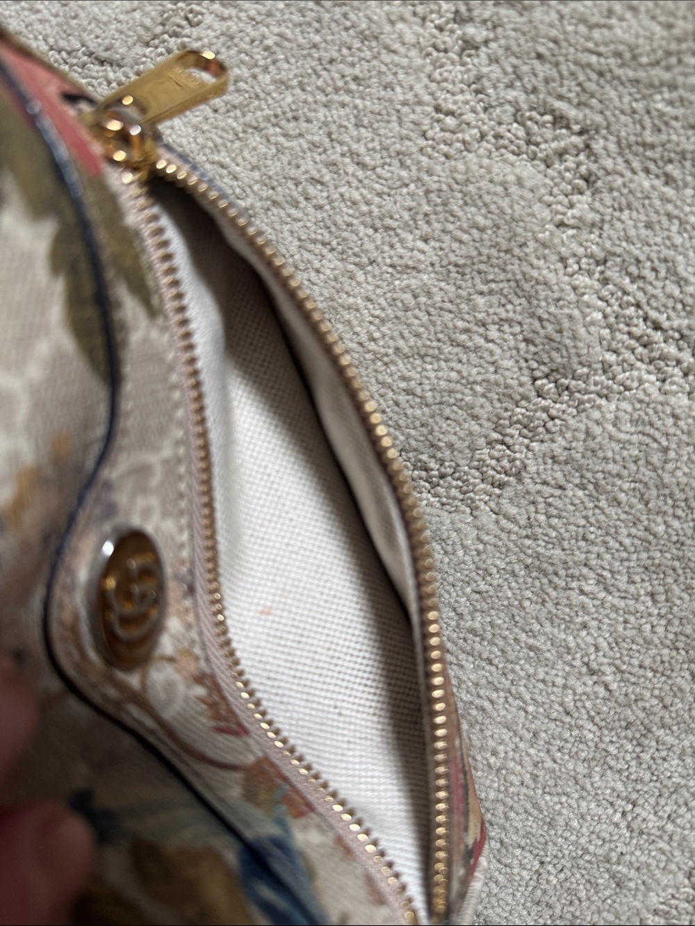 Auth Gucci Ophidia Flora GG Canvas Web Detail Crossbody Bag Small - Picture 12 of 15